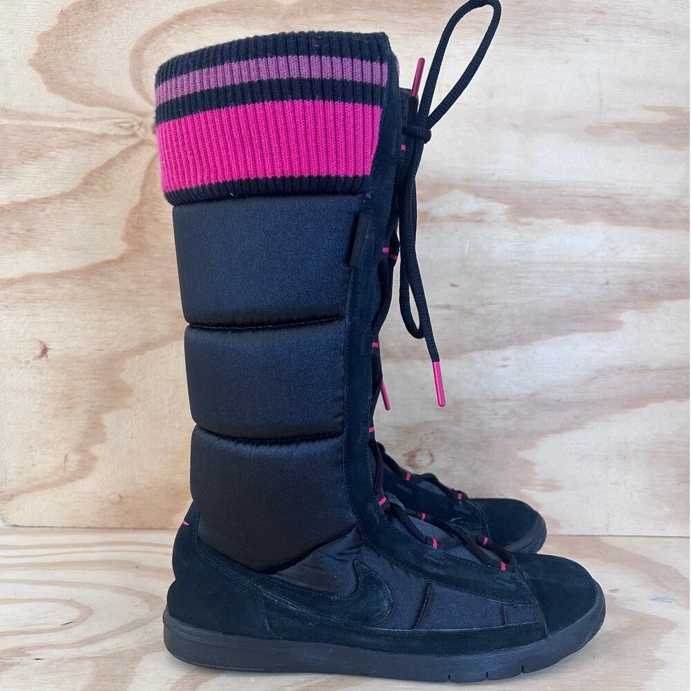 Nike - Winter Hi 2 Puffer Y2K Tall -Boots -Black/Pink - Women's - 8 - 317244-002